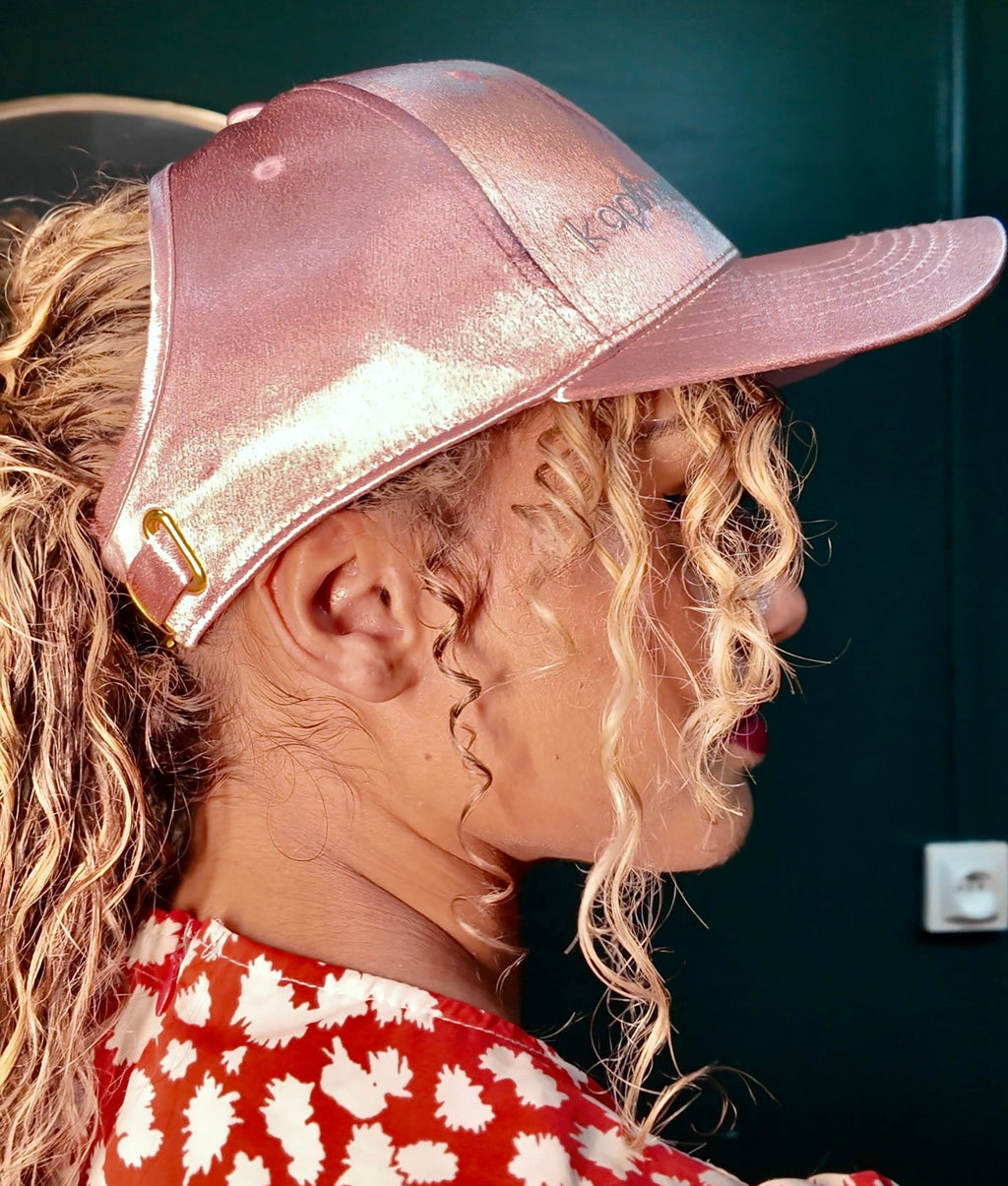 BRIDGETTE Curly cap satiné