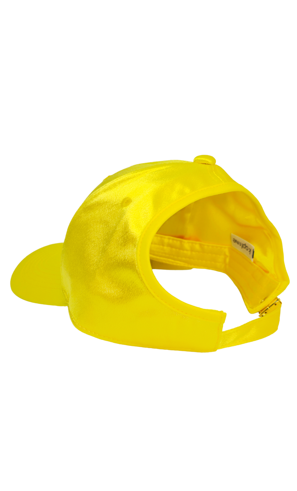 JAUNE CANARI Curly cap satiné