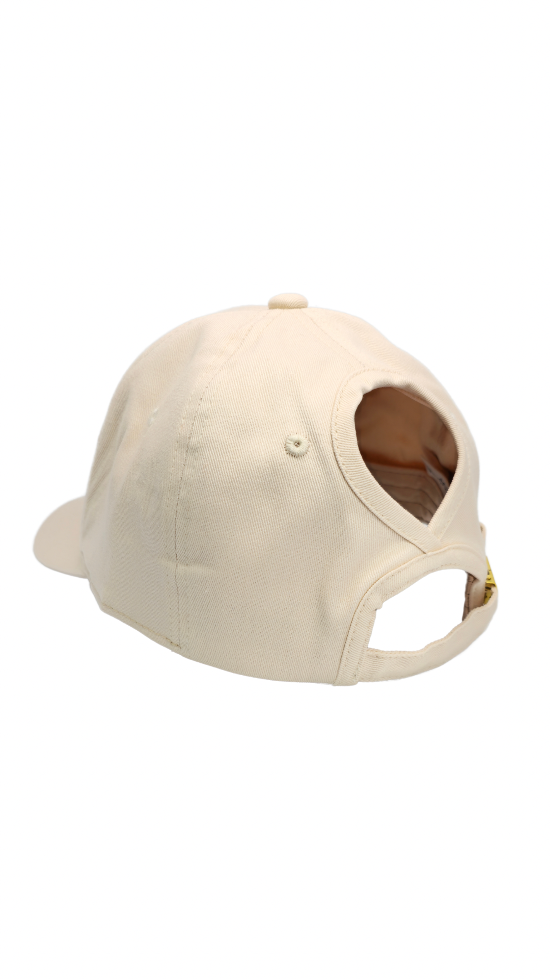 BEIGE Pony cap coton